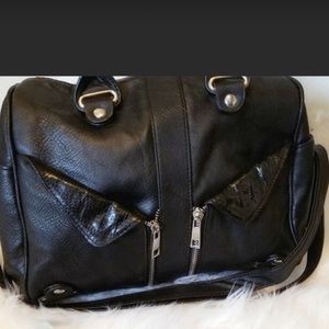 Black hobo handbag